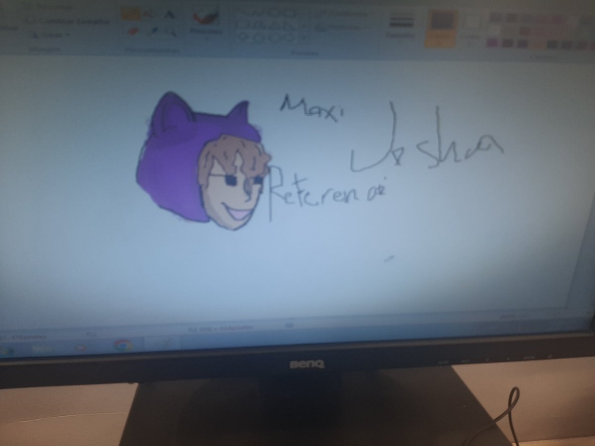 SPopeya's tweet photo. @MaxiJoshua1 maxi_joshua referencia! Lo hice en paint de la compu de la escuela xd, el profe nos dejo clase libre y tenia que hacerlo jsjsjsjsjs (no cerré el paint, haber quien la encontraba jsjsj) https://t.co/4DwslJaOUc