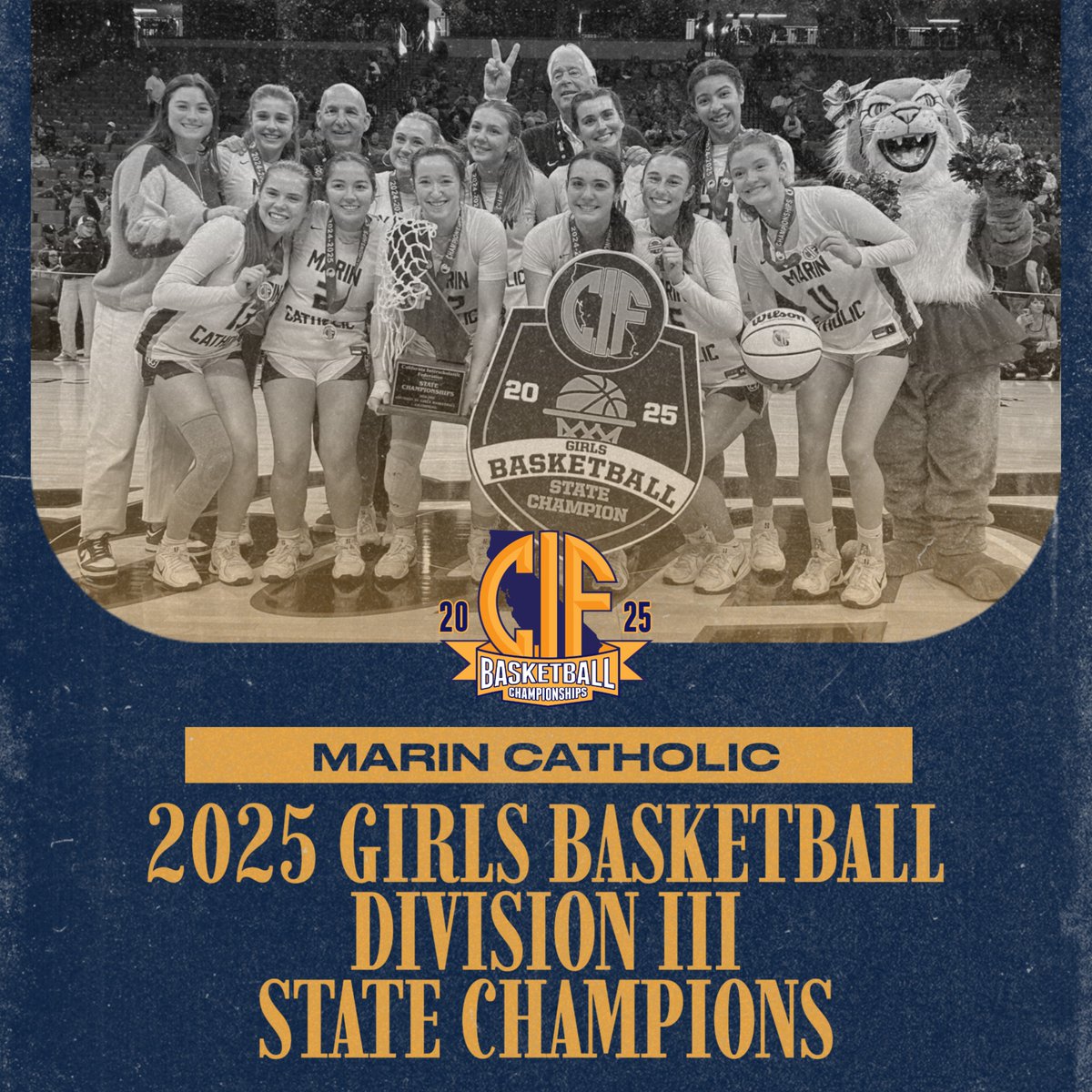 CIF State (@cifstate) on Twitter photo ๐๐ Congratulations to the <a href="/MCAthletics/">Marin Catholic Athletic Department</a> Wildcats - 2025 CIF Division III Girls Basketball State Champions! ๐๐ Congratulations to the <a href="/MCAthletics/">Marin Catholic Athletic Department</a> Wildcats - 2025 CIF Division III Girls Basketball State Champions!