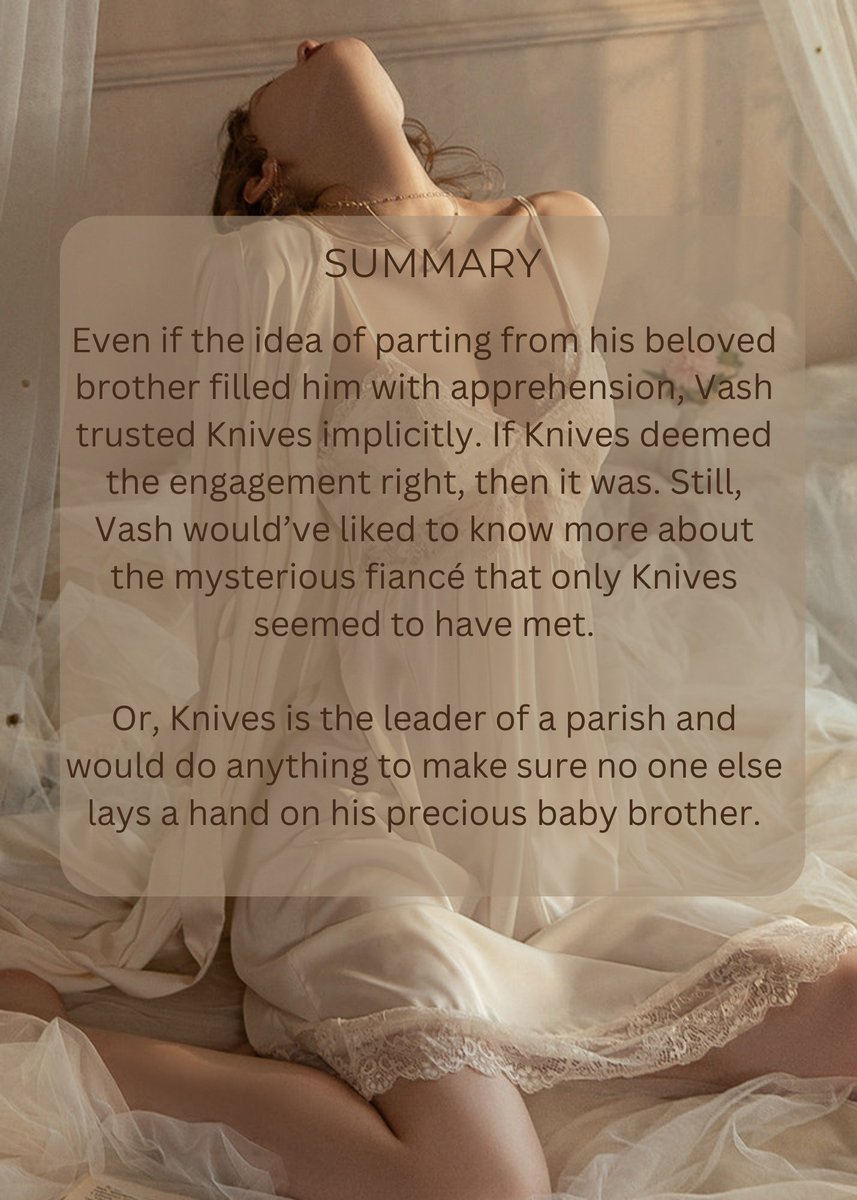 My piece for the <a href="/helichrysumzine/">Everlasting: A Trigun Wedding Zine 🌼</a>! As might be expected, it’s #kv smut lol