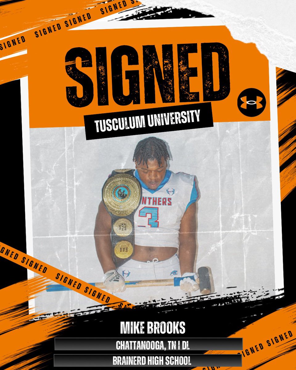 Tusculum Football (@tusculumfb) on Twitter photo SIGNED! 🖊️
Pioneer Nation, welcome our newest member of the Pioneer Family <a href="/mike44brooks/">Mike Brooks</a> 🟠⚫️
#PioneerUp #TusculumFootball SIGNED! 🖊️
Pioneer Nation, welcome our newest member of the Pioneer Family <a href="/mike44brooks/">Mike Brooks</a> 🟠⚫️
#PioneerUp #TusculumFootball