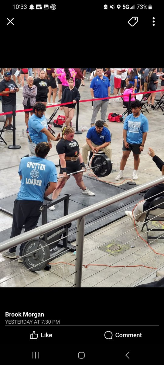 MORGAN_CO25's tweet image. State Meet! Placed 2nd with a total of 1025 ~ 400 squat 285 bench 340 deadlift ~ Couldn&apos;t have asked for a better season!