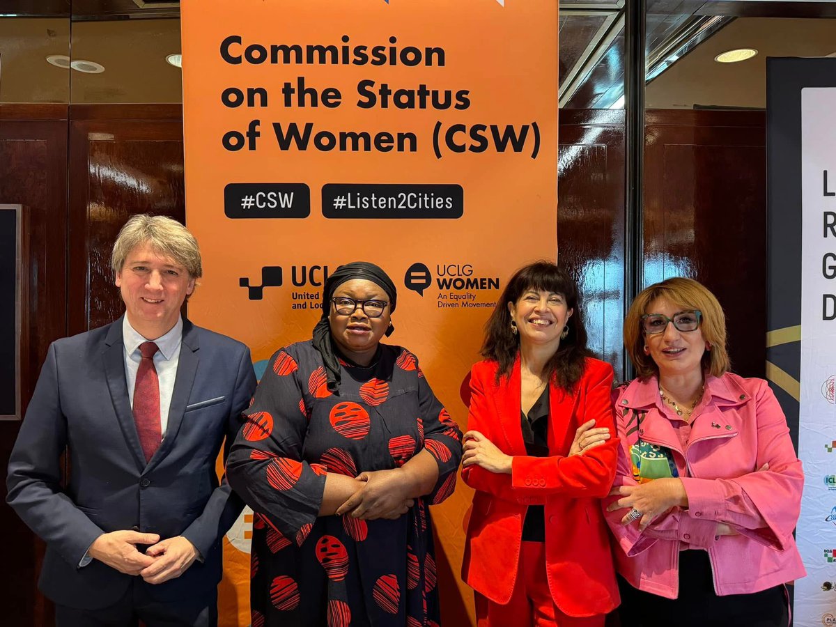 Honored to open Day 2 of the Local &amp; Regional Governments forum at #CSW69 alongside Spain’s Minister of Equality &amp; global leaders. Seeing Banjul showcased as an inclusive city under my leadership means the world!