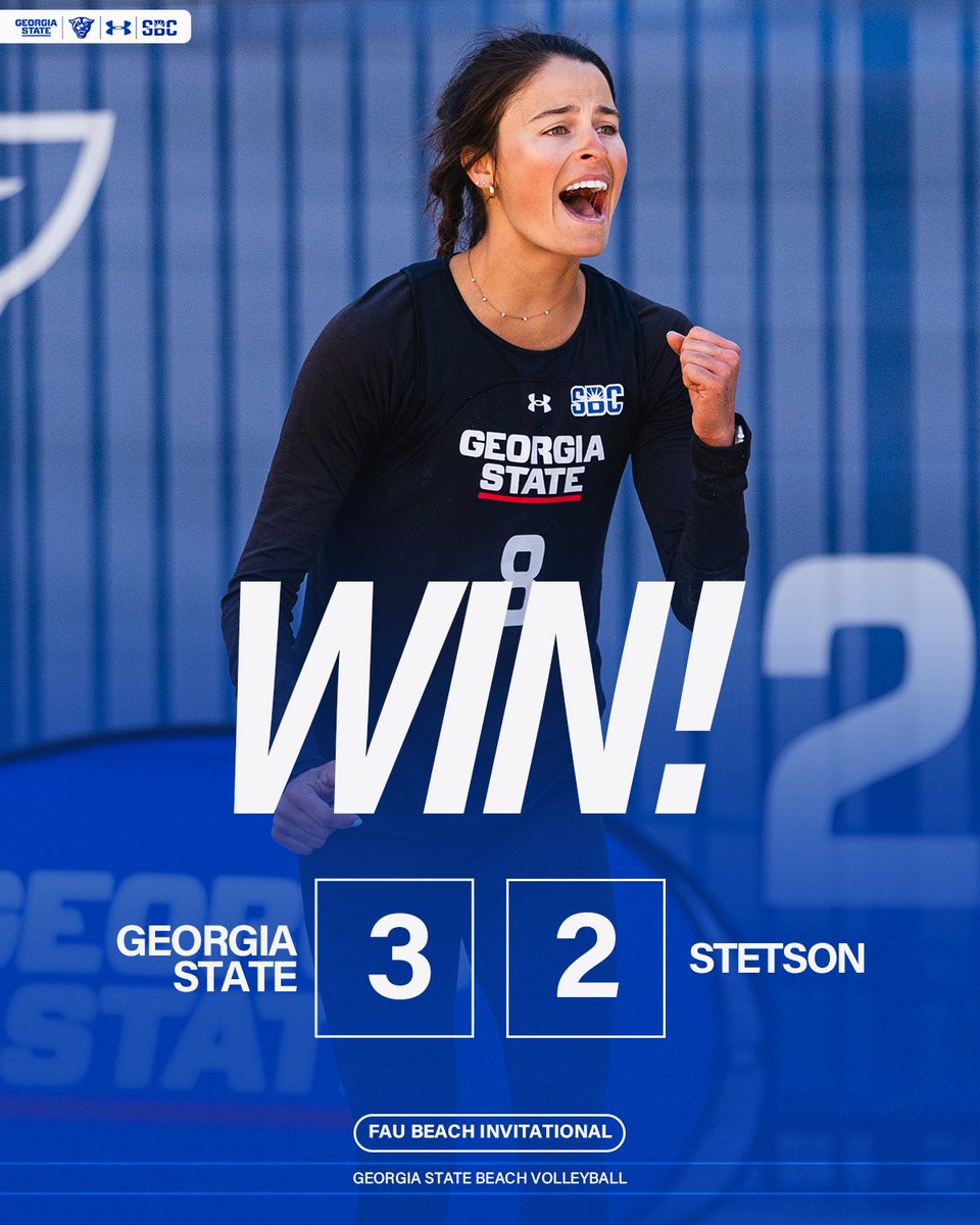 𝔾-𝕊-𝕌‼️ 𝔾-𝕊-𝕌‼️

Georgia State upsets Stetson! The Panthers will return to action tomorrow afternoon 

#LightItBlue
