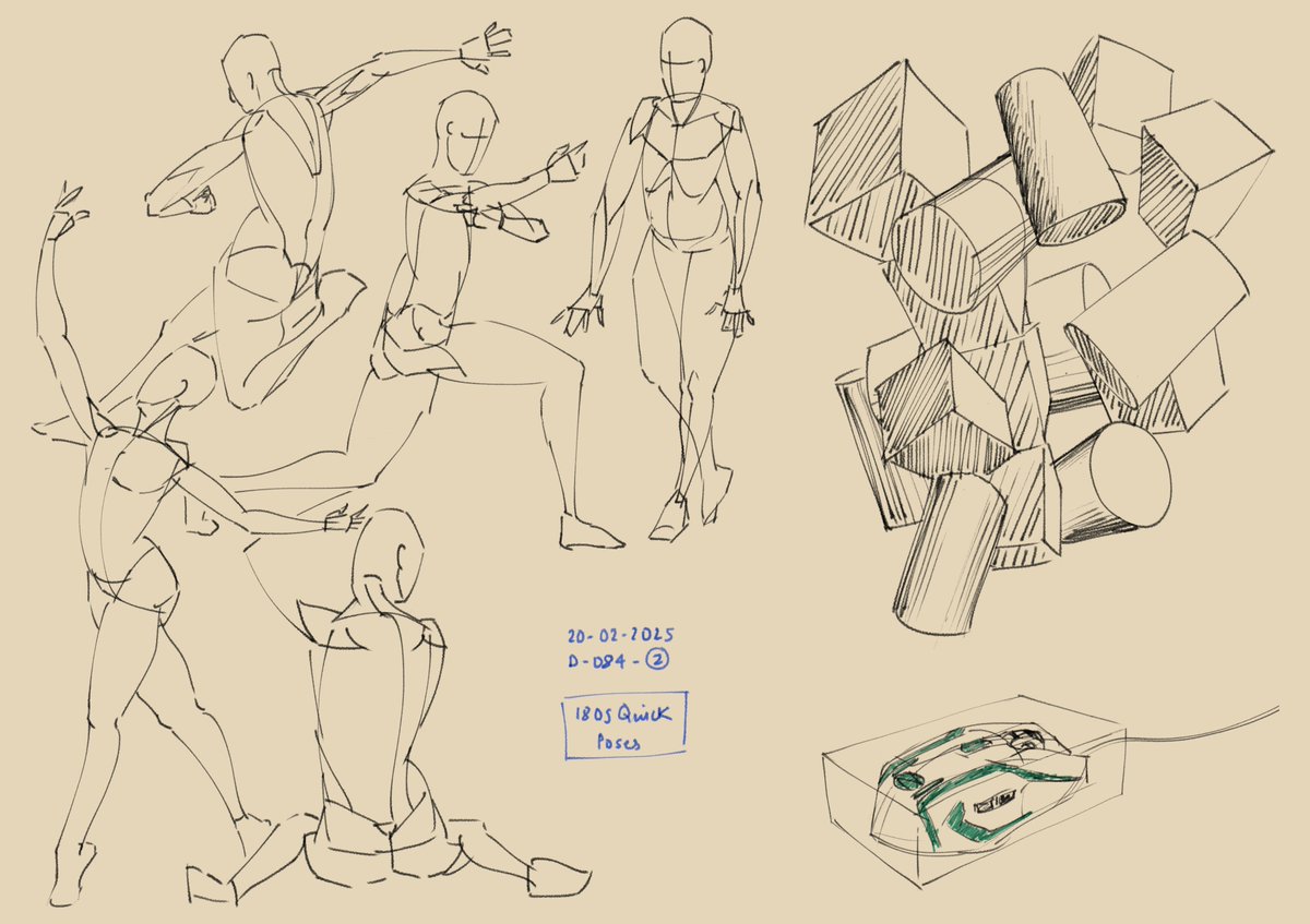 draawwiz's tweet image. Day 84 - gestures + perspective
#learndrawing #sketches #gesturedrawing #posemaniacs