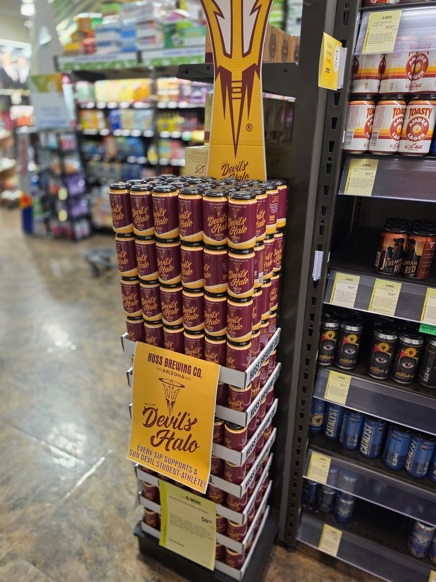 HUSS BREWING CO. (@hussbrewingco) on Twitter photo Hey <a href="/TheSunDevils/">Arizona State Sun Devils</a> fans! You can now find Devils Halo Amber in Total Wine stores throughout The Valley! Hey <a href="/TheSunDevils/">Arizona State Sun Devils</a> fans! You can now find Devils Halo Amber in Total Wine stores throughout The Valley!