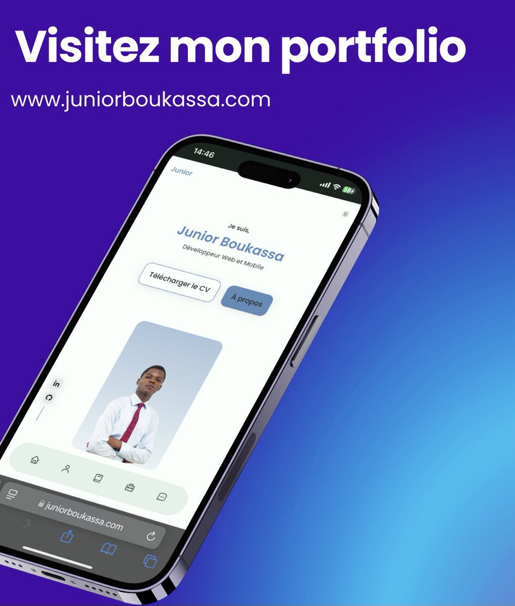 BoukassaJ's tweet image. Découvrez mon portfolio ! Un aperçu de mes projets récents et de mon évolution en tant que développeur. Chaque réalisation reflète ma passion et mon engagement pour l'innovation et la qualité. #Portfolio #Developerweb #RDC #TEN_STUNNER #FreenBecky #SweetGuluva #JISOO