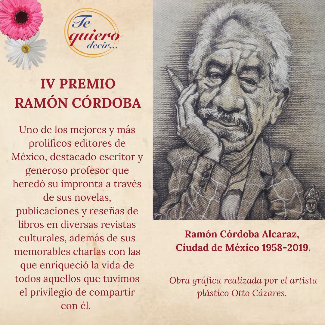 ✨IV PREMIO RAMÓN CÓRDOBA✨

Buscamos una carta auténtica y con valores literarios. 

[Al participar tu carta puede ser seleccionada para el concurso general o para dicho Premio].

Bases completas en el link del perfil 👆🏾

#TeQuieroDecir #PremioRamonCordoba
