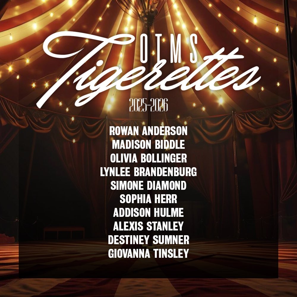 otms_dance's tweet photo. Welcome to the circus, Tigerettes! 🎪 We are so excited to have you and can’t wait to see what tricks you have up your sleeves. https://t.co/EkENeG8z8r