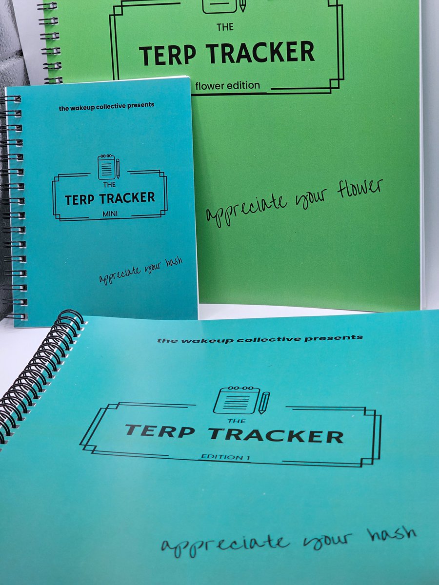 TheTerpTracker's tweet photo. We have 3 different versions of our Terp Tracker available! Full sized versions (8.5 x 11") for flower and hash and a mini version (4.25 x 5.5") for hash. Mini flower version soon! 

#cannabis #hream #weed #terps #dabs #cannabisindustry #solventless #rosin #marijuanagrowers https://t.co/qzwjP9W2cJ