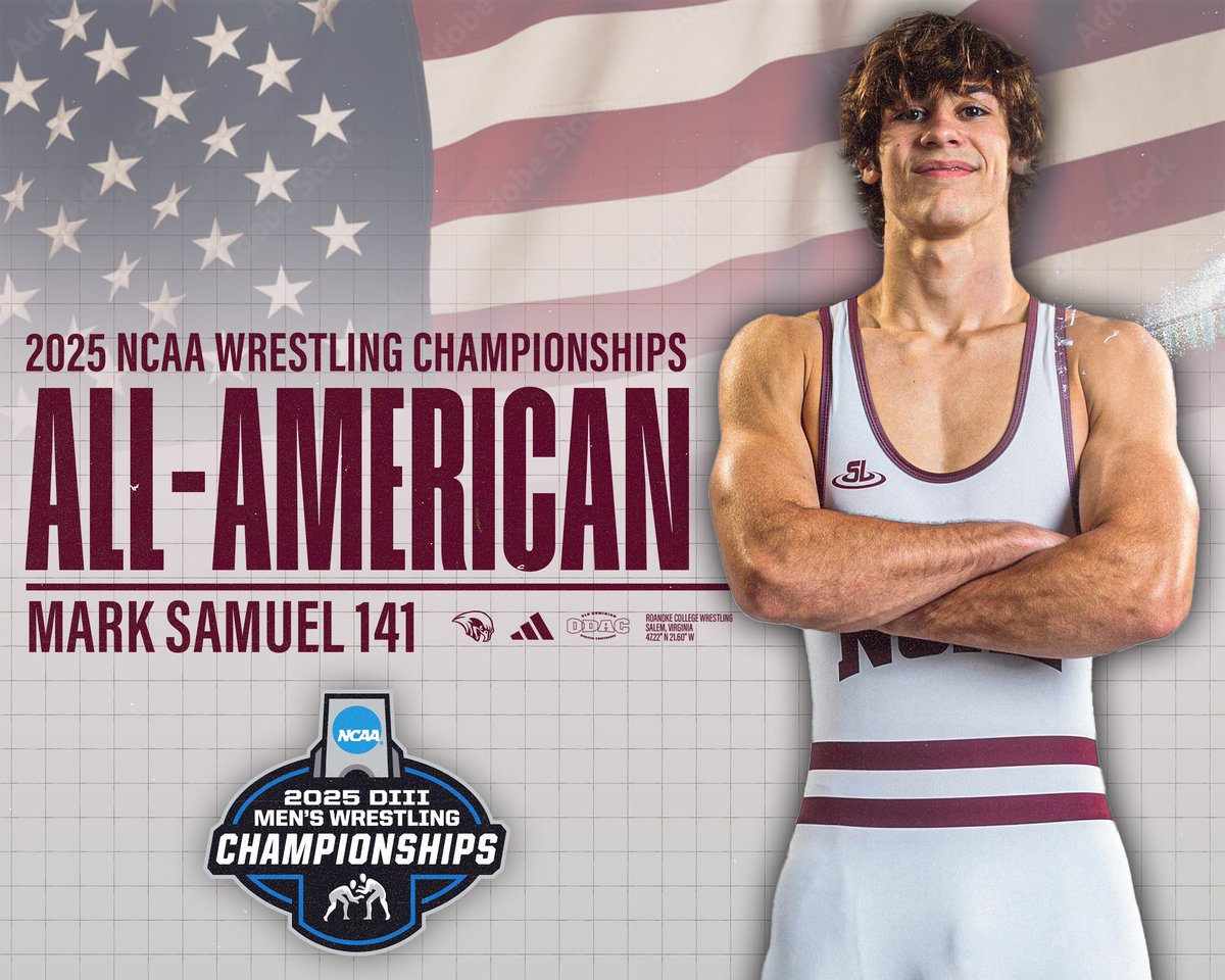 NokeWrestling's tweet photo. 𝗖𝗼𝗻𝘁𝗶𝗻𝘂𝗶𝗻𝗴 𝘁𝗼 𝗺𝗮𝗸𝗲 𝗛𝗜𝗦𝘁𝗼𝗿𝘆! 

Mark Samuel becomes a 2x All American! 

#ExpectToWin /// #GoNoke https://t.co/ixhq2EloNr