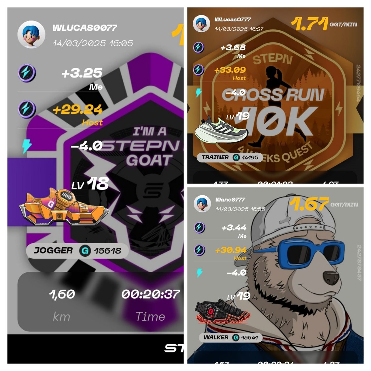 WLucas0777's tweet photo. #STEPNRUNCLUBBRPT 🇧🇷🇵🇹
#ArmandiHaus 🦾 @ArmandiElaion
#EnzusHaus @Enzus93
#CioSilvHaus @CioSilv
#DailyDoseHaus @DailyM2Edose
https://t.co/fGr2vKsJIN
@Stepnofficial @KleberSTEPN
Hey @MishaFYI, I'm waiting for that 20% HAUS😁🫶 https://t.co/pzbFSCoATP