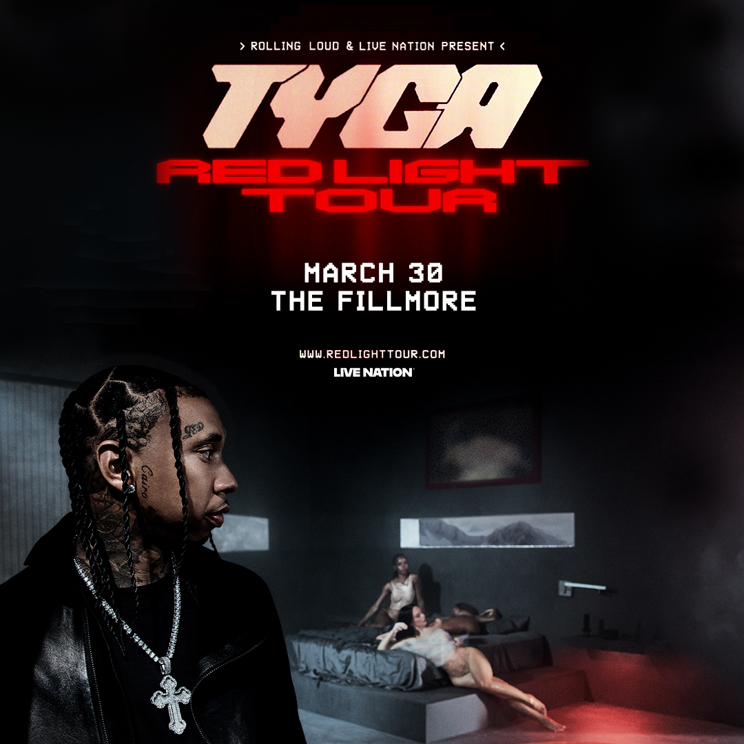 106KMEL's tweet photo. .@CuzzinDre_ has tix for you on the 6 o’clock drop! Your chance to win 2 tickets to see @Tyga at the Fillmore in SF on March 30, courtesy of Live Nation.

https://t.co/LAEls5G7nn
🎫Tickets are on sale now at Ticketmaster. https://t.co/ysjNn34AbO