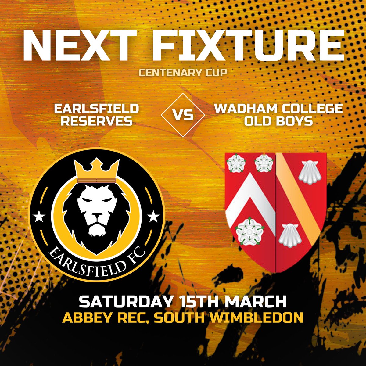 Up next this weekend…

The firsts face strong opposition away in Selhurst. Our first time facing them this season will be a great football affair.

Elsewhere the the reserves host Wadham College Old Boys in the Centenary Cup Quarter Final 🏆

#upthecrowns👑