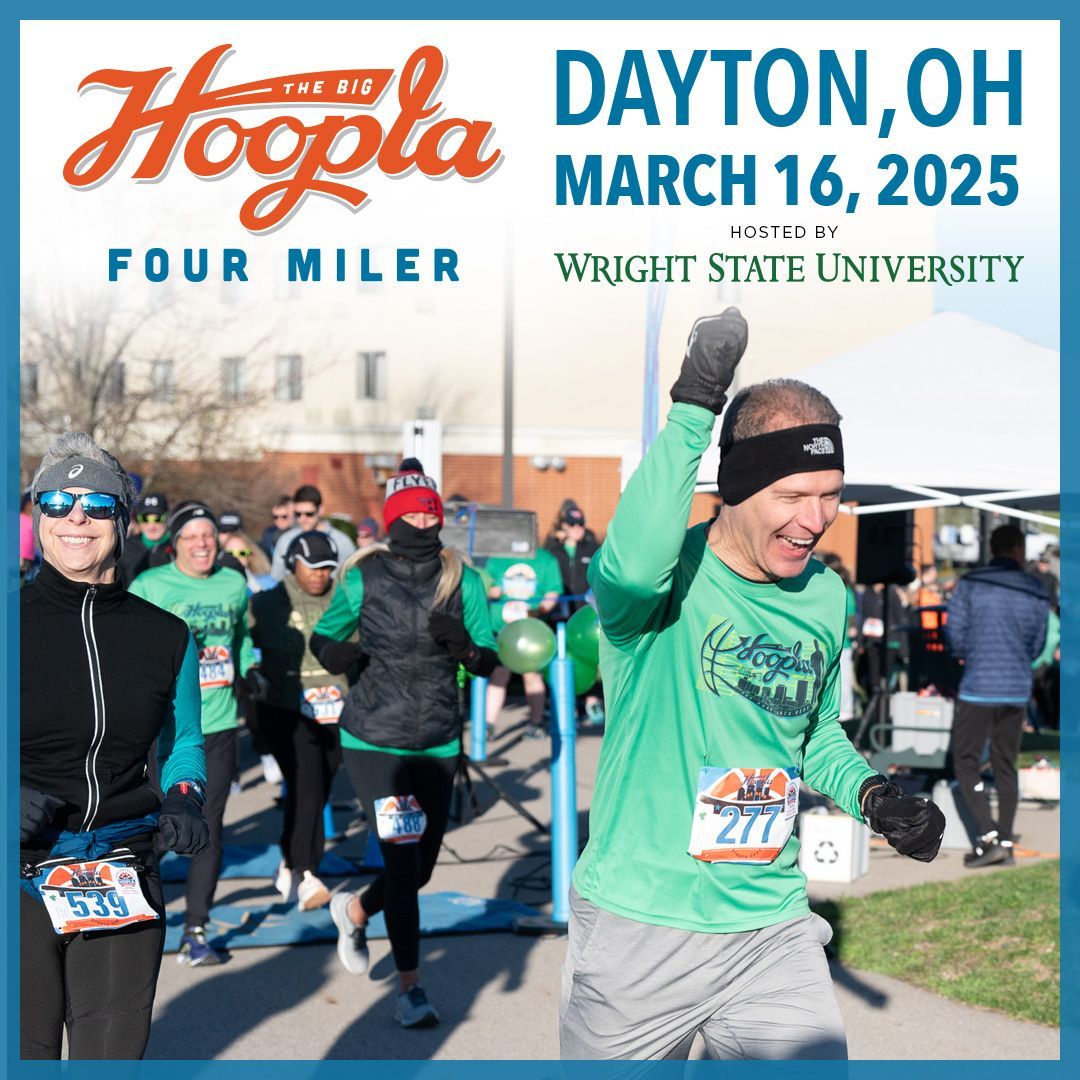 DaytonHoopla's tweet photo. You still have time to sign up for the Hoopla 4 Miler! A brisk run around Wright State's campus? There's no better way to tip off Selection Sunday. Plus, you'll get a finisher medal, race tee, and more!
Register now: https://t.co/z550VATNUW
#RunDayton #Running #Race https://t.co/Qd7ARn2Fxp