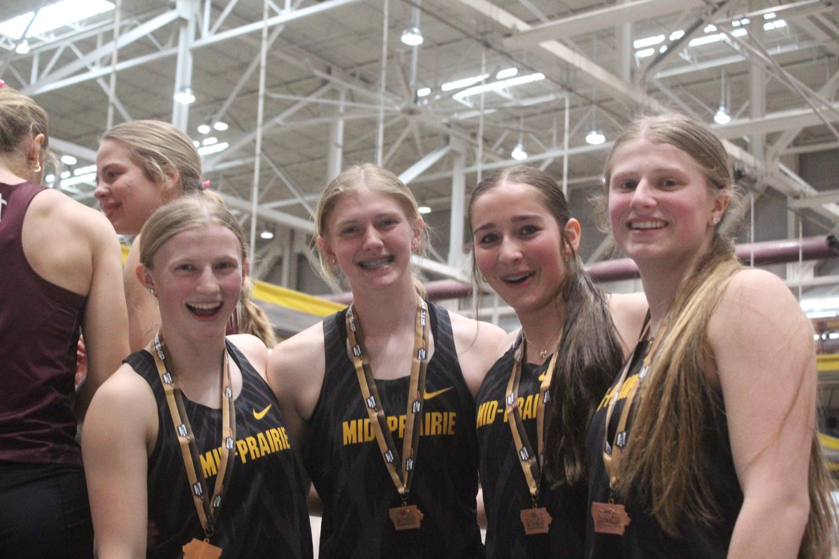 In her first HS meet, Mid-Prairie freshman Jeorgia Evans broke an Iowa 2A IATC meet record in every event she entered. She broke records in the 60m, 200m, 4x100 relay, and smashed a school record in the long jump (17-10) that had stood for 49 years. <a href="/TheNews_Sports/">The News — Sports</a> <a href="/Mid_Prairie/">Mid-Prairie CSD</a>