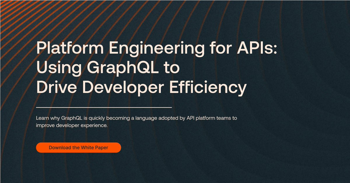 apollographql's tweet photo. 🤔 What does it take to build a high-performing, scalable API platform?

The answer lies in platform engineering—a powerful approach that empowers teams to deliver APIs faster, with greater consistency and control.

Learn more in our ebook here: https://t.co/VxKXQeZNOs https://t.co/PaSRi686JM