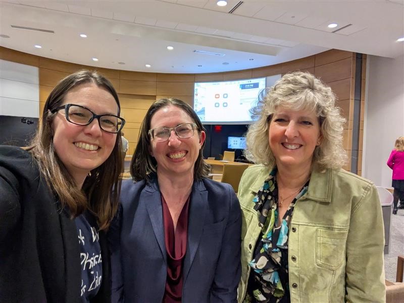 MNHOC's tweet image. Busy week testifying at the Capitol on Homeowners Association protections and more! Pictured L-R are Joline J, a homeowner in Minneapolis, Center President Roxanne Kimball, and homeownership advisor Sheila Hawthorne.