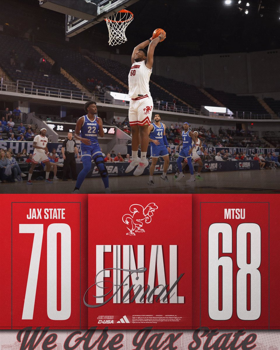 Survived ✅
Advanced ✅

We’ll play in the CUSA Championship tomorrow 

#StayCocky 🐔 | #FearTheBeak 👌