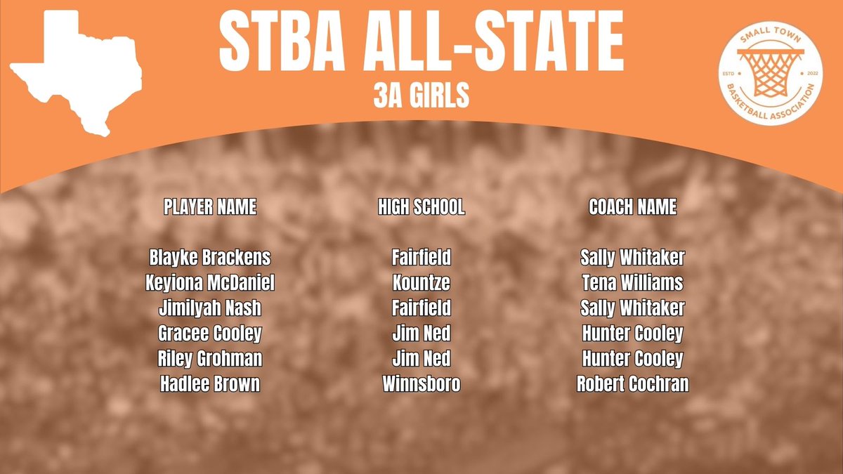 STBA_TX's tweet image. #STBA Girls All-State has been released!  Congratulations to these girls, and their programs for great seasons! 🏀

We are proud to release our first every All-State team, please help us congratulate these girls by liking or reposting  ⬇️

#STBA | #SpreadHoops | @BlaykeBrackens
