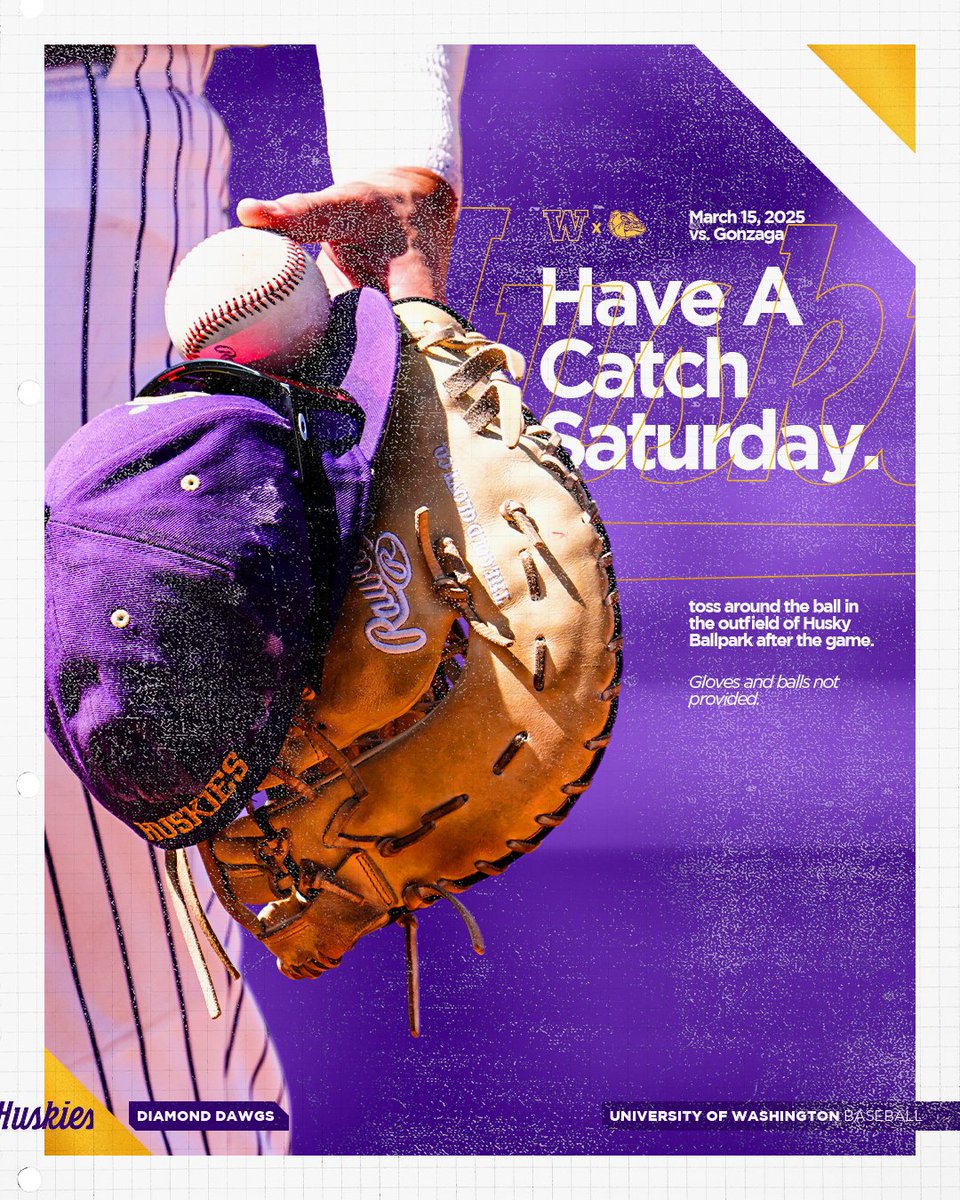 And don't forget, tomorrow is also the first Have a Catch Saturday of the season!

Bring a ball and glove and toss a few around the yard!