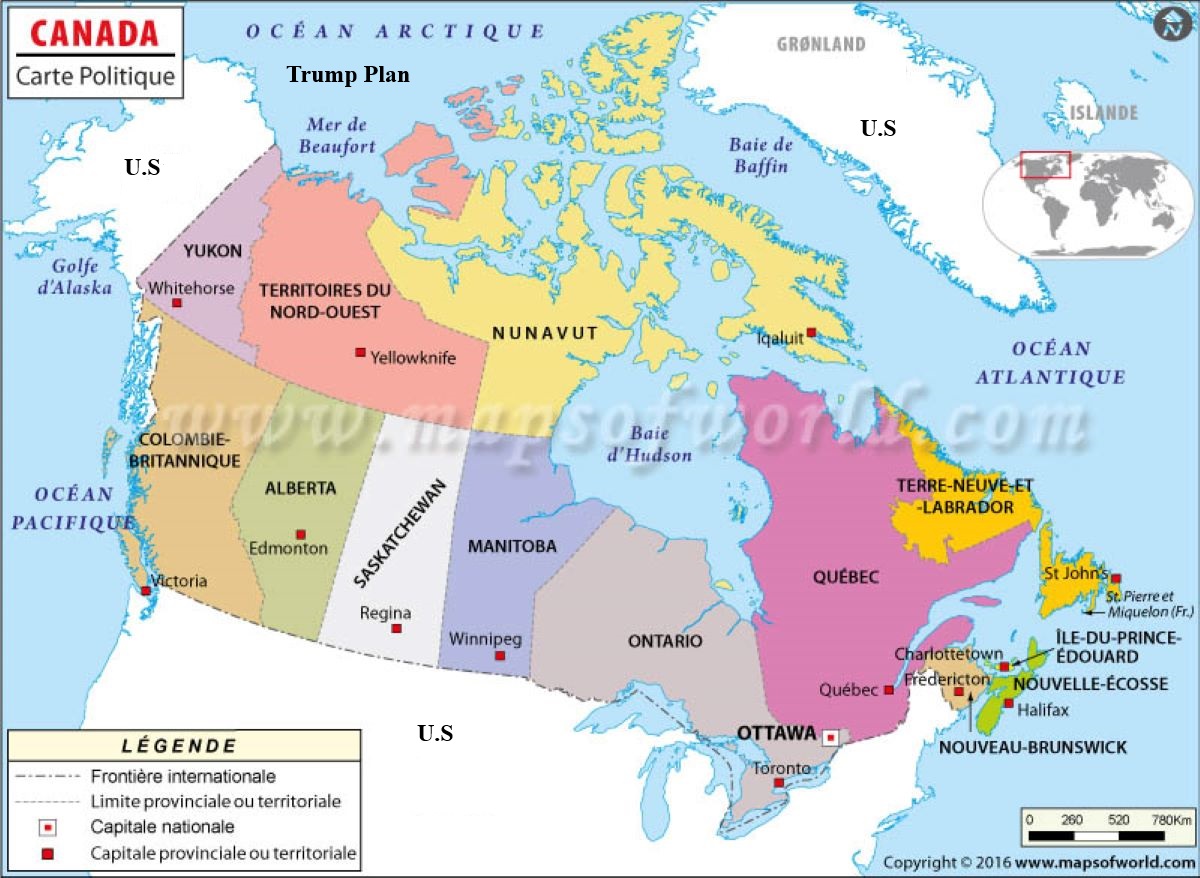 PhilippePar1's tweet photo. Trump Plan to surrender CANADA https://t.co/3VRRvFgaIZ