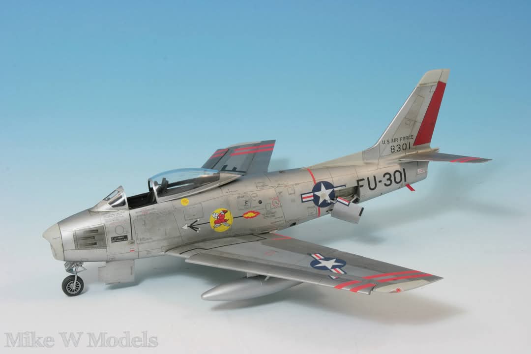 AchtAcht3's tweet photo. 【メーカー応援】
#Clearprop の作品紹介！Mike W Models氏は1/48 F-86Aセイバーに、同社純正のディテールパーツを仕込みました。塗装はタミヤとクレオスとのことですが、実感がすごい！エアフィックスモデルワールドマガジンに掲載されるとのことです。
#StandWithUkraine️ https://t.co/MAIImTedHT