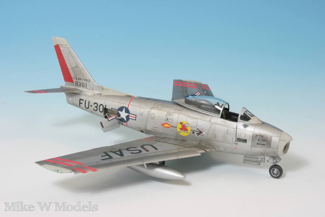 AchtAcht3's tweet photo. 【メーカー応援】
#Clearprop の作品紹介！Mike W Models氏は1/48 F-86Aセイバーに、同社純正のディテールパーツを仕込みました。塗装はタミヤとクレオスとのことですが、実感がすごい！エアフィックスモデルワールドマガジンに掲載されるとのことです。
#StandWithUkraine️ https://t.co/MAIImTedHT