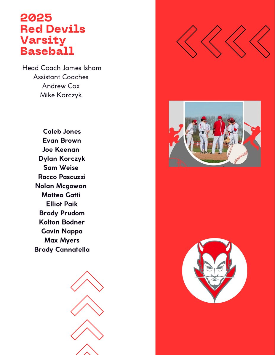 Grosse Ile Red Devils Baseball (@gi_reddevils) on Twitter photo Introducing this years Red Devils Varsity baseball roster. First game this coming Wednesday against Dearborn High 4:30 at GI varsity field Introducing this years Red Devils Varsity baseball roster. First game this coming Wednesday against Dearborn High 4:30 at GI varsity field