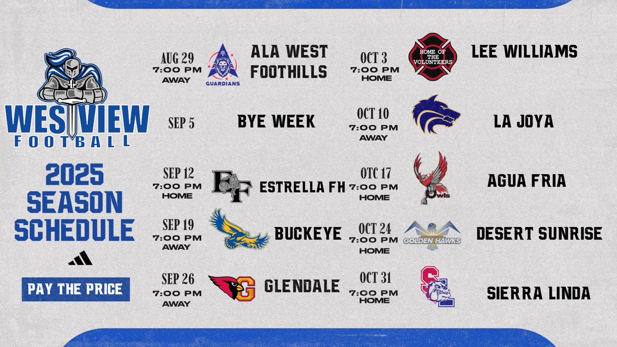 2025 season will be here soon. Great competition all across our schedule. #paytheprice