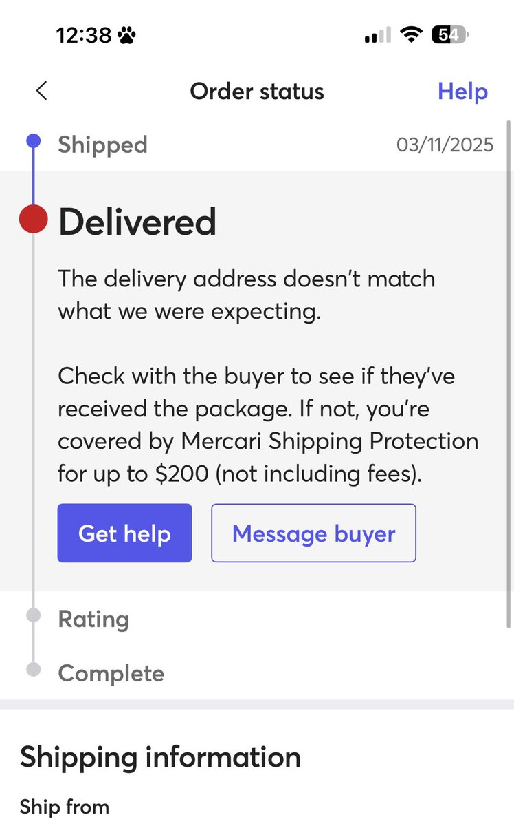 milkimoon__'s tweet photo. @mercari_app PLEASE HELP I SENT IN TWO TICKETS ALREADY, I called USPS and they said my items were delivered to the correct address, SO WHY IS THE MERCARI APP SAYING THE DELIVERY ADDRESS DOESNT MATCH, PLEASE GIVE ME MY FUNDS FOR THE ITEMS I SOLD I SHIPPED EVERYTHING CORRECTLY!!! :( https://t.co/YKP2DCbZVk