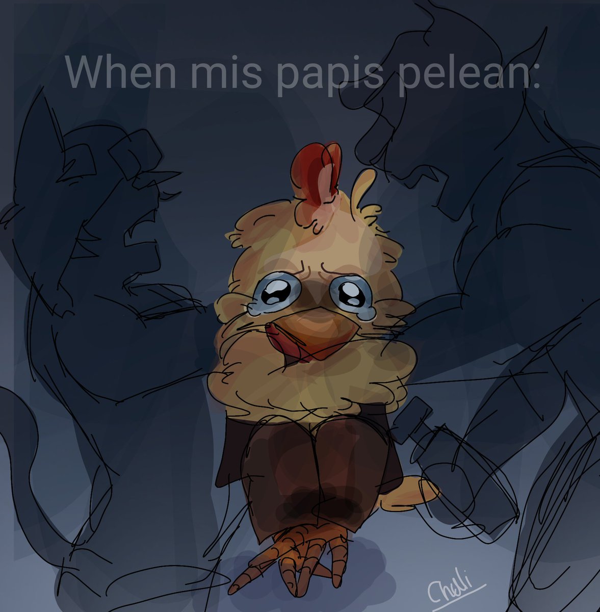 willkzz_pur1n0l's tweet photo. #PolloFanArt #MagmaBoiFanart #CapitanGatoFanArt #magto #Salvenapollo En la vida soi pollo https://t.co/santFoiNHC