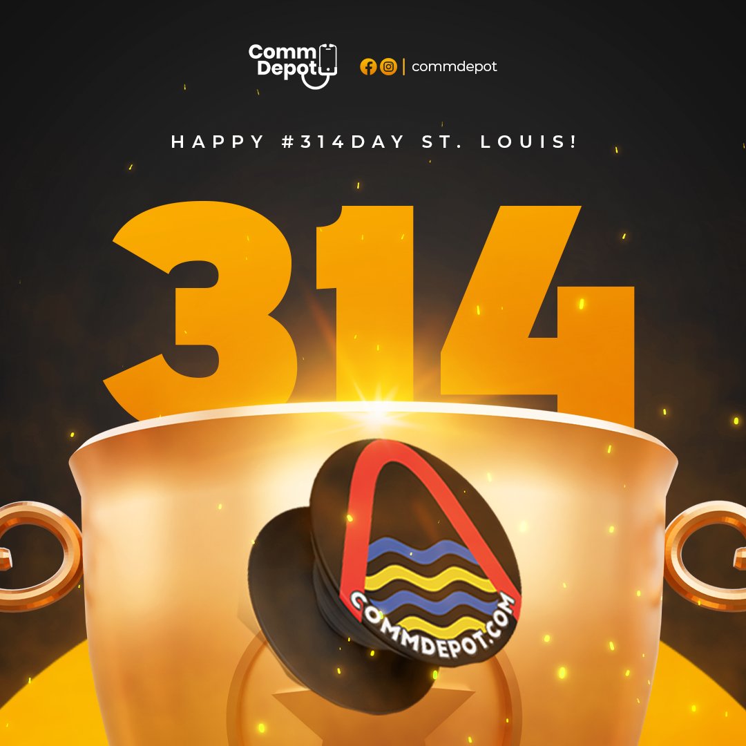commdepotstl's tweet photo. STL pride is at 314% 📷 Celebrate all week at CommDepot with a FREE STL pop-sockets phone holder. 📷Happy #314day #stlouis! 📷 https://t.co/2ohUFhTXZr