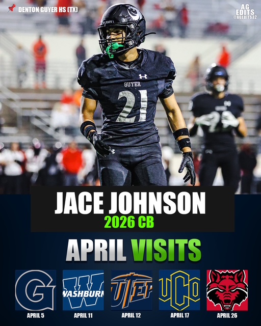 🔒in for April Jr. Days &amp; Spring Games...Grateful for the opportunities 🙏

Thank you <a href="/HoyasFBRecruit/">HoyasFBRecruiting</a> <a href="/HoyasFB/">Georgetown Football</a> <a href="/autumnscott128/">autumn scott</a> <a href="/IchabodFTBL/">Washburn Football</a> <a href="/CoachSharpWU/">Coach Ross Sharp</a> <a href="/UTEPFB/">UTEP Football</a> <a href="/chaseK_52/">Chase King ⛏️⛏️</a> <a href="/ucobronchofb/">UCO Football</a> <a href="/Rick6Roberts/">Rick Roberts</a> <a href="/AStateFB/">Arkansas State Football</a> <a href="/autumnscott128/">autumn scott</a> 

<a href="/DentonGuyer_FB/">Denton Guyer Football</a> <a href="/ReedHeim/">Coach Heim</a> <a href="/kylekeese/">Kyle Keese</a>
