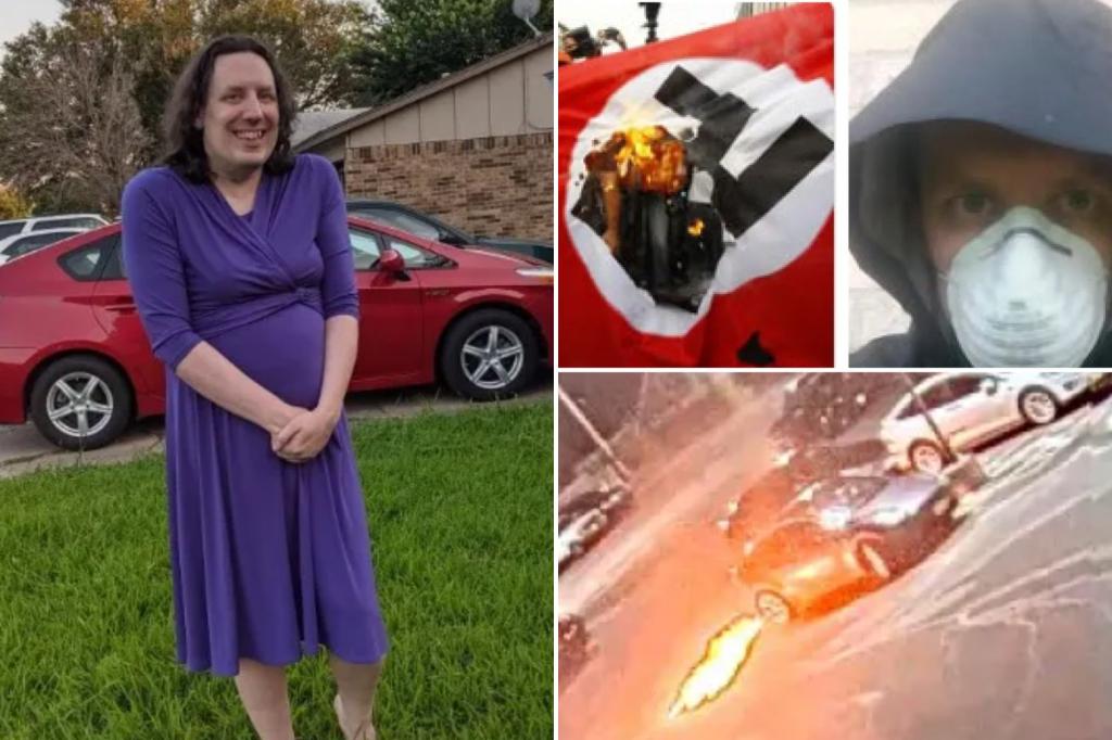 nypost's tweet image. Trans Tesla vandal — who allegedly threw Molotov cocktails at cars — lives with mom and calls herself ‘baby’: sources trib.al/znpB0dJ