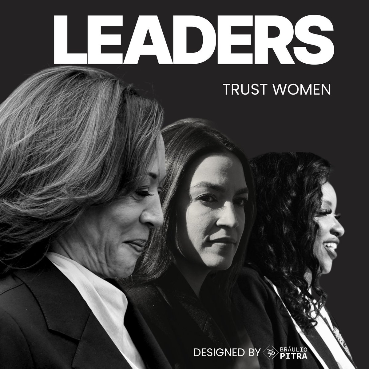 DesignBraulio's tweet photo. WOMEN LEADERS trust women designed by me 💻🇺🇲💙👑👑👑 @KamalaHarris , @AOC , @repjasmine
#trustwomen
#madamepresident #aoc #jasminecrockett #kamalaharris #brauliopitra https://t.co/LIKhReNrp2
