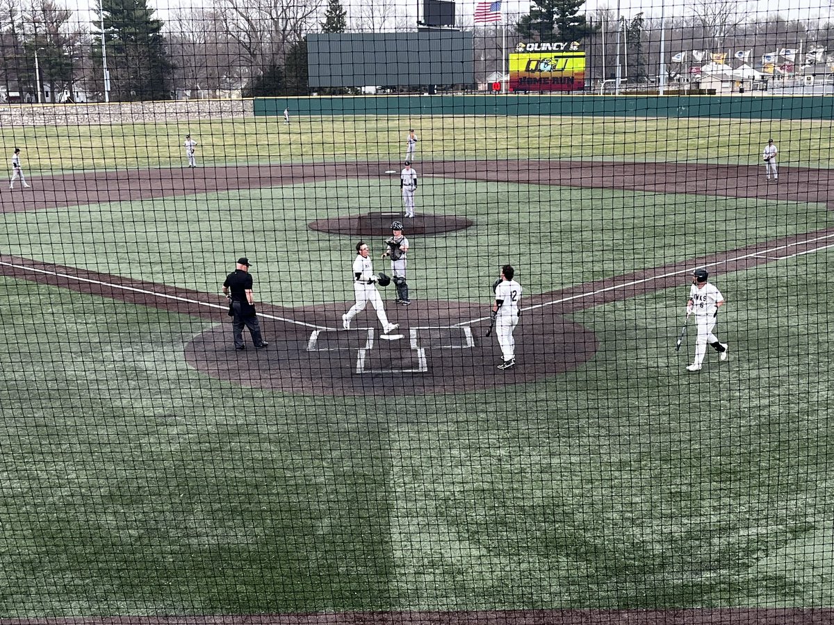 Harry Fandre homers to left center for <a href="/QUHawksBaseball/">Quincy University Baseball</a>, they trail 8-6 in the 7th.

#D2Baseball