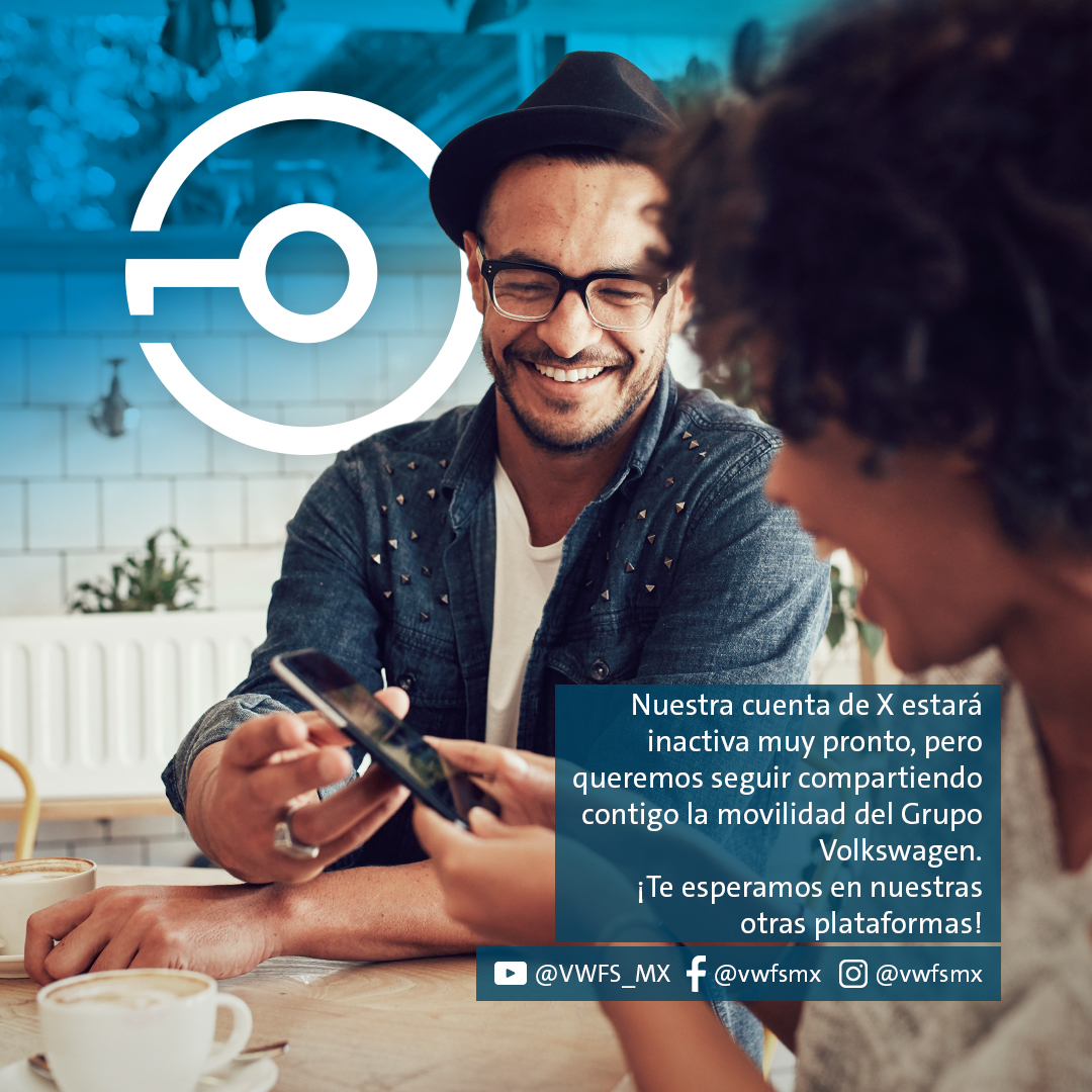 VWFS_MX's tweet image. No olvides que próximamente ya no estaremos presentes en X, por consiguiente te invitamos a seguirnos en nuestras otras redes sociales:

YouTube: youtube.com/@VWFS_MX
Facebook: facebook.com/vwfsmx
Instagram: instagram.com/vwfsmx/