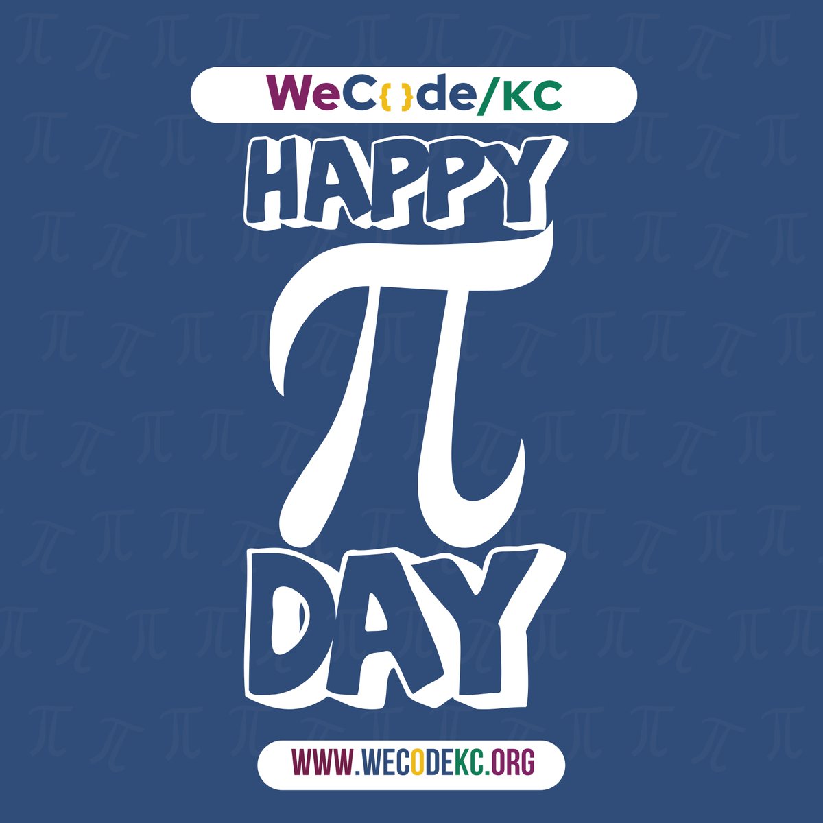 wecodekc's tweet image. Happy Pi Day from WeCode KC! 
#PiDay #MathMeetsCode #WeCodeKC #STEM