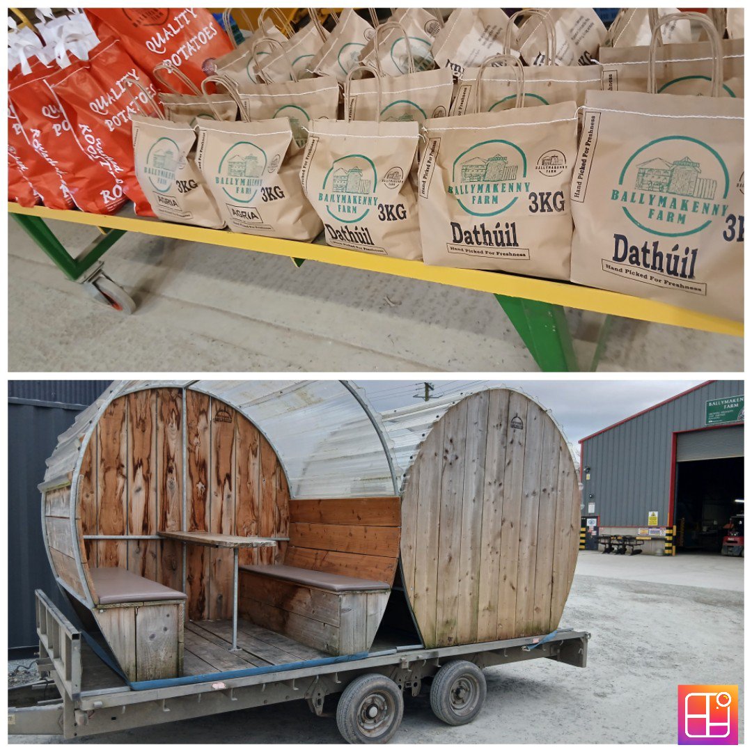 BallymakennyF's tweet photo. Spuds ready for ##SpudShack tomorrow, some lovely fresh veg too! Plans coming together for some SpudShack upgrades in the next few months, can't wait! โ๏ธ๐ฐ https://t.co/HIvEdNqSRE