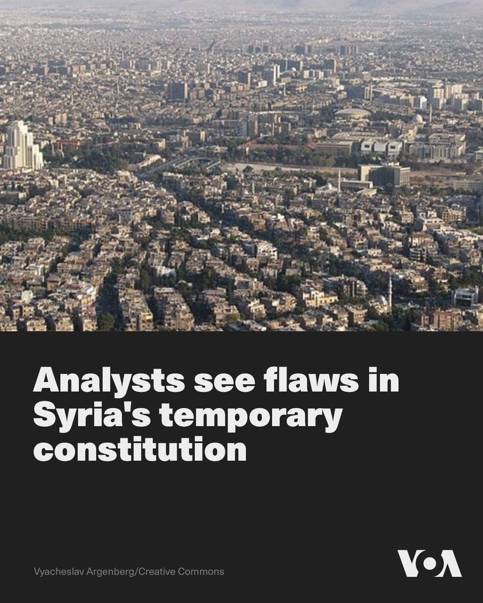 Analysts see flaws in Syria's temporary constitution
voanews.com/a/analysts-see…