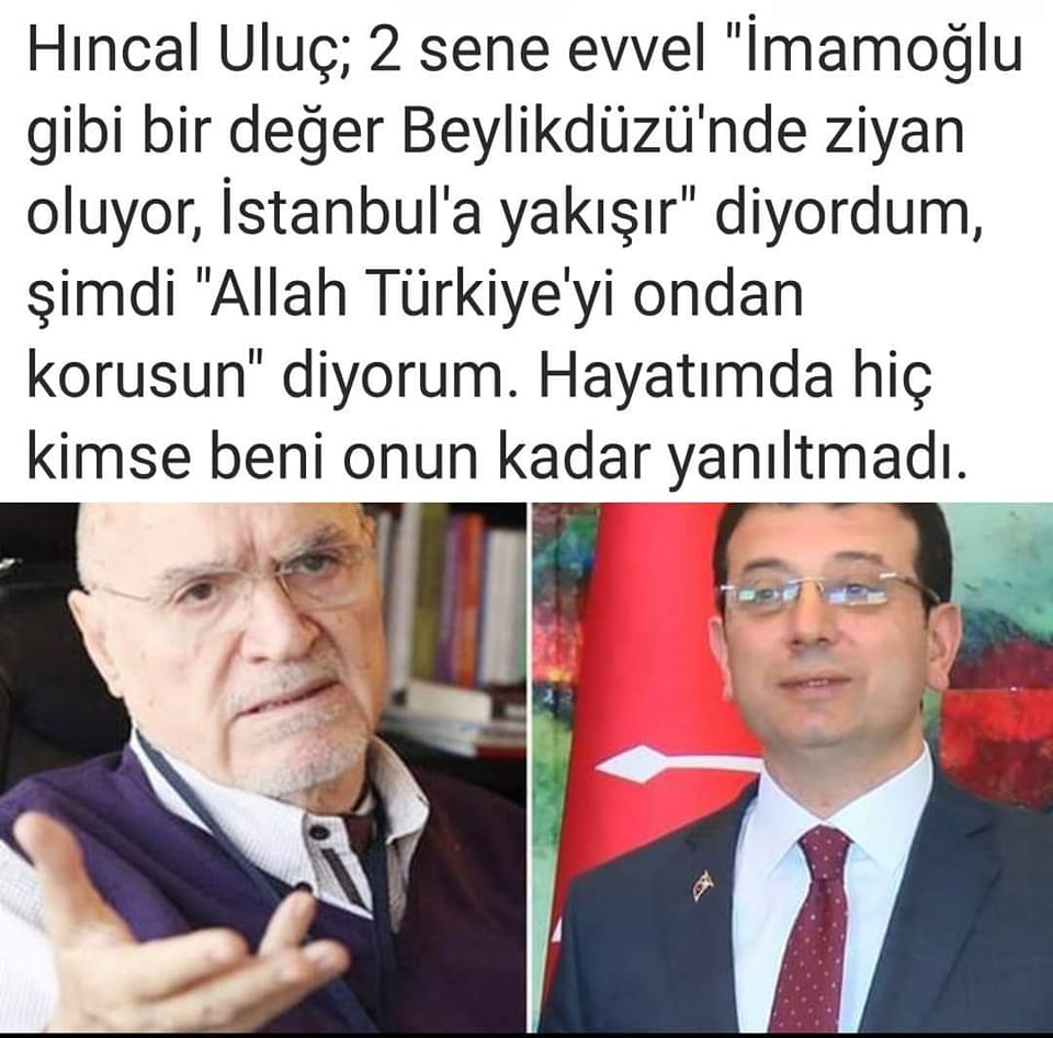 <a href="/zekibahce/">Zeki Bahçe</a> Hıncal bey gerekli uyarıyı yıllar önce yapmış...