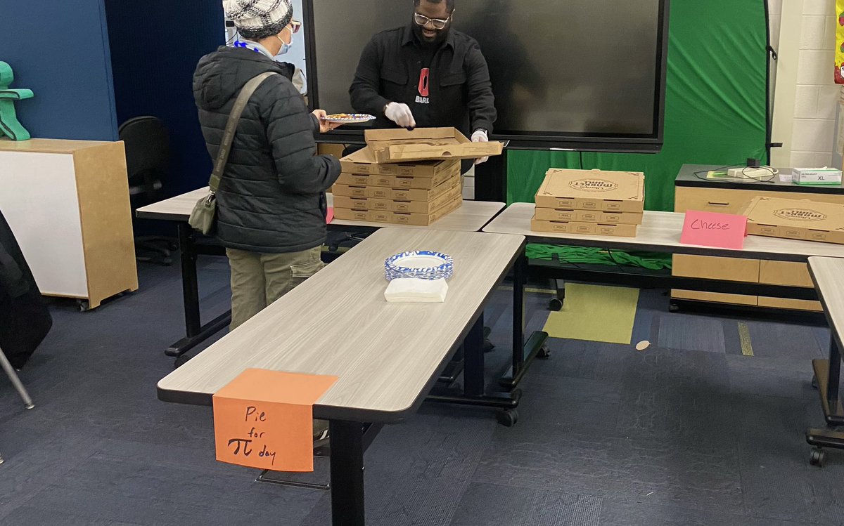 CuffJerry's tweet image. Pi day at BMS means you eat the best breakfast pizza pie in the world!