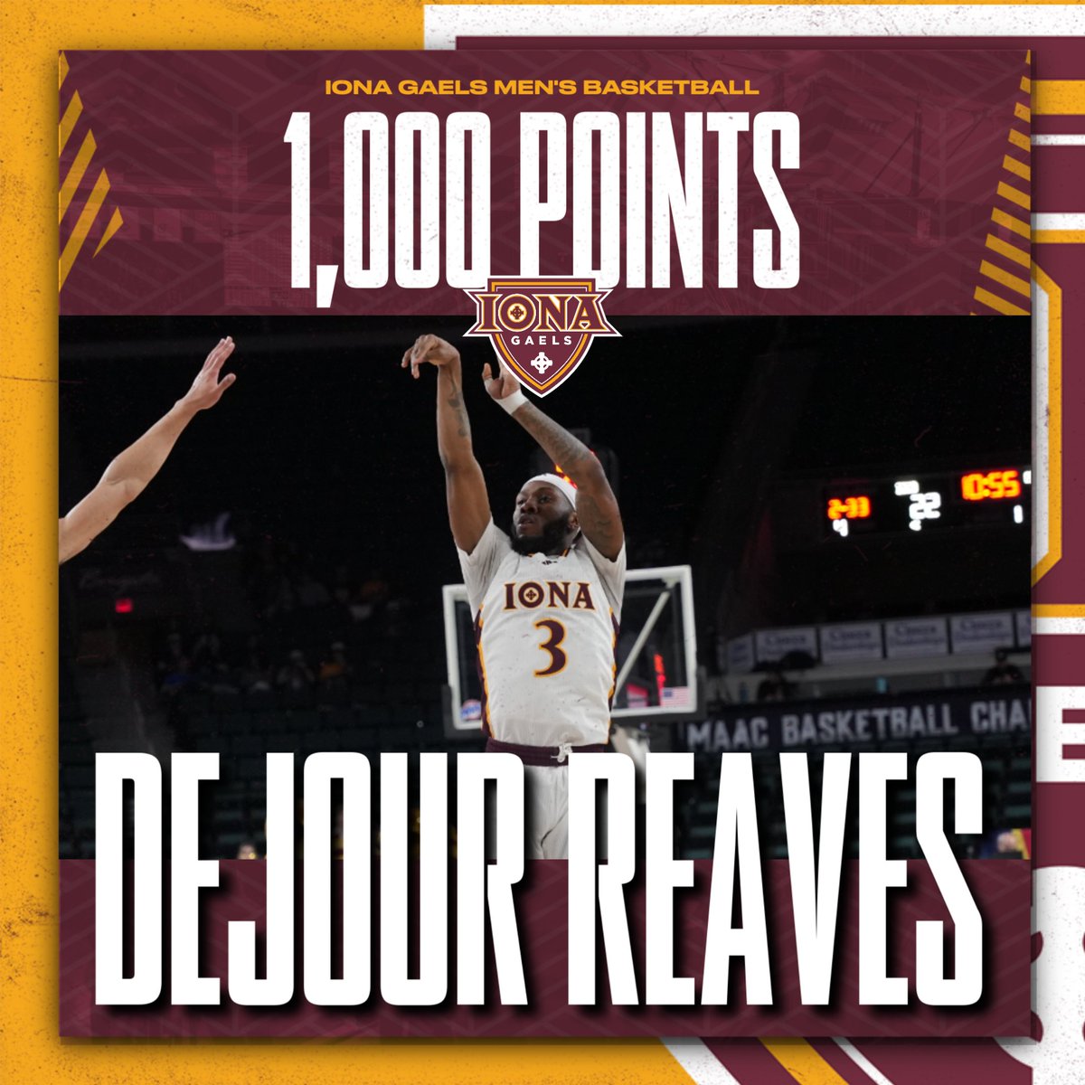 Welcome to the 1,000 point club Dae Dae! 

#GaelNation #MAACHoops <a href="/MAACHoops/">#MAACHoops</a>
📺: <a href="/ESPNPlus/">ESPN+</a> and on the @ESPN app