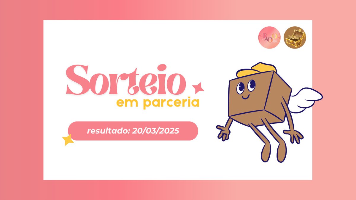 Boo Promos (@boopromoss) on Twitter photo 💗 Sorteio em Parceria!
🏆 Prêmio:
- R$ 30 no pix
- 1 ganhador
📌 Regras:
- Seguir <a href="/boopromoss/">Boo Promos</a> e <a href="/baudasofertas_/">Baú das Ofertas</a>
- Dar RT aqui sem citar
📅 Resultado 20/03/2025 💗 Sorteio em Parceria!
🏆 Prêmio:
- R$ 30 no pix
- 1 ganhador
📌 Regras:
- Seguir <a href="/boopromoss/">Boo Promos</a> e <a href="/baudasofertas_/">Baú das Ofertas</a>
- Dar RT aqui sem citar
📅 Resultado 20/03/2025