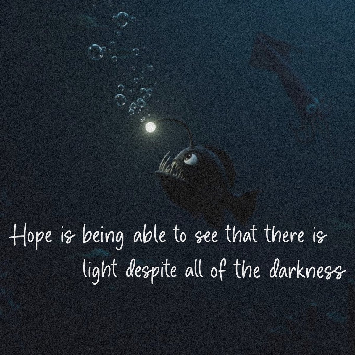 johnsinator's tweet image. #anglerfish is hope, we keep swimming to the top.