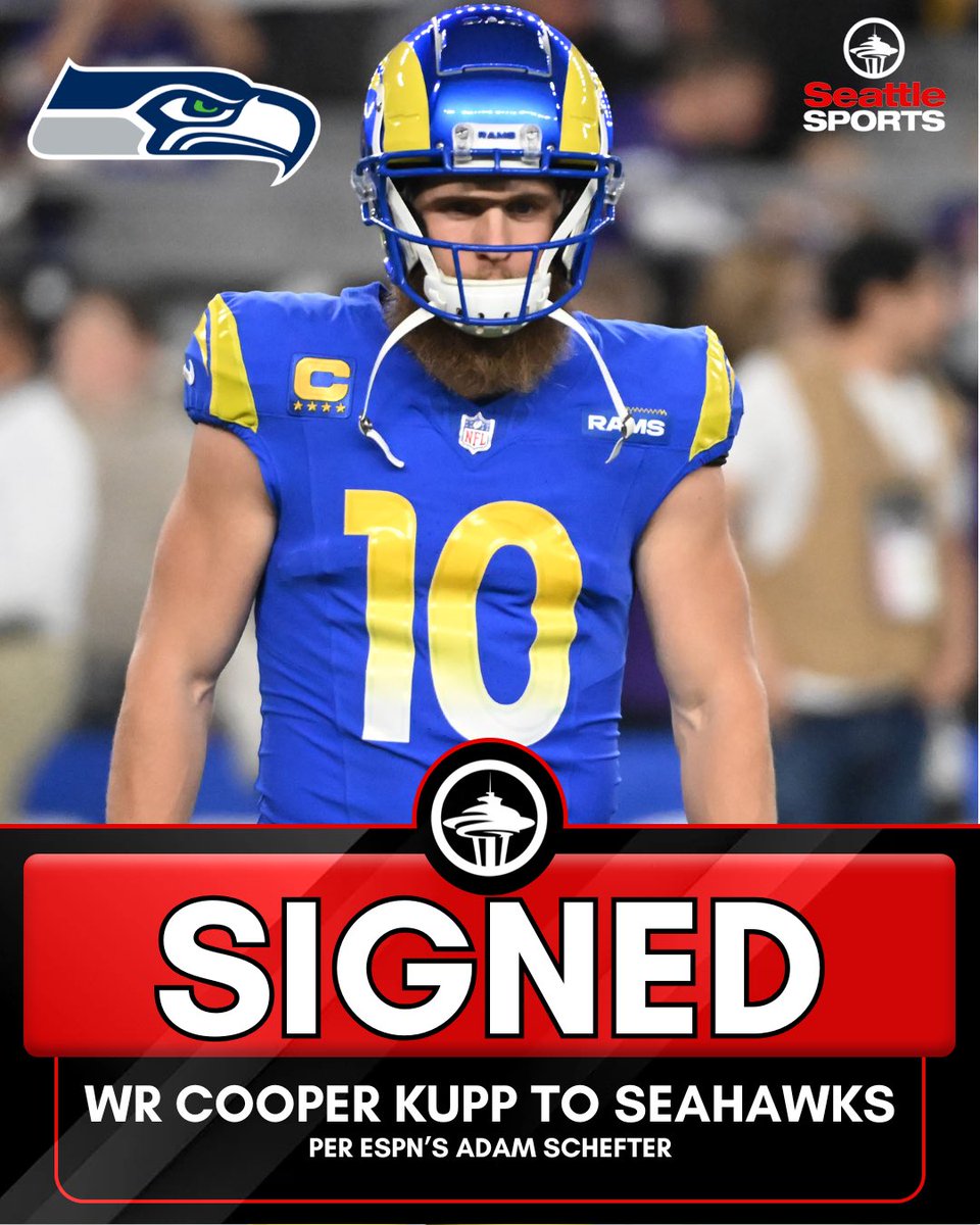SeattleSports's tweet image. Cooper Kupp is coming home, #Seahawks fans. 

📰 SeattleSports.com