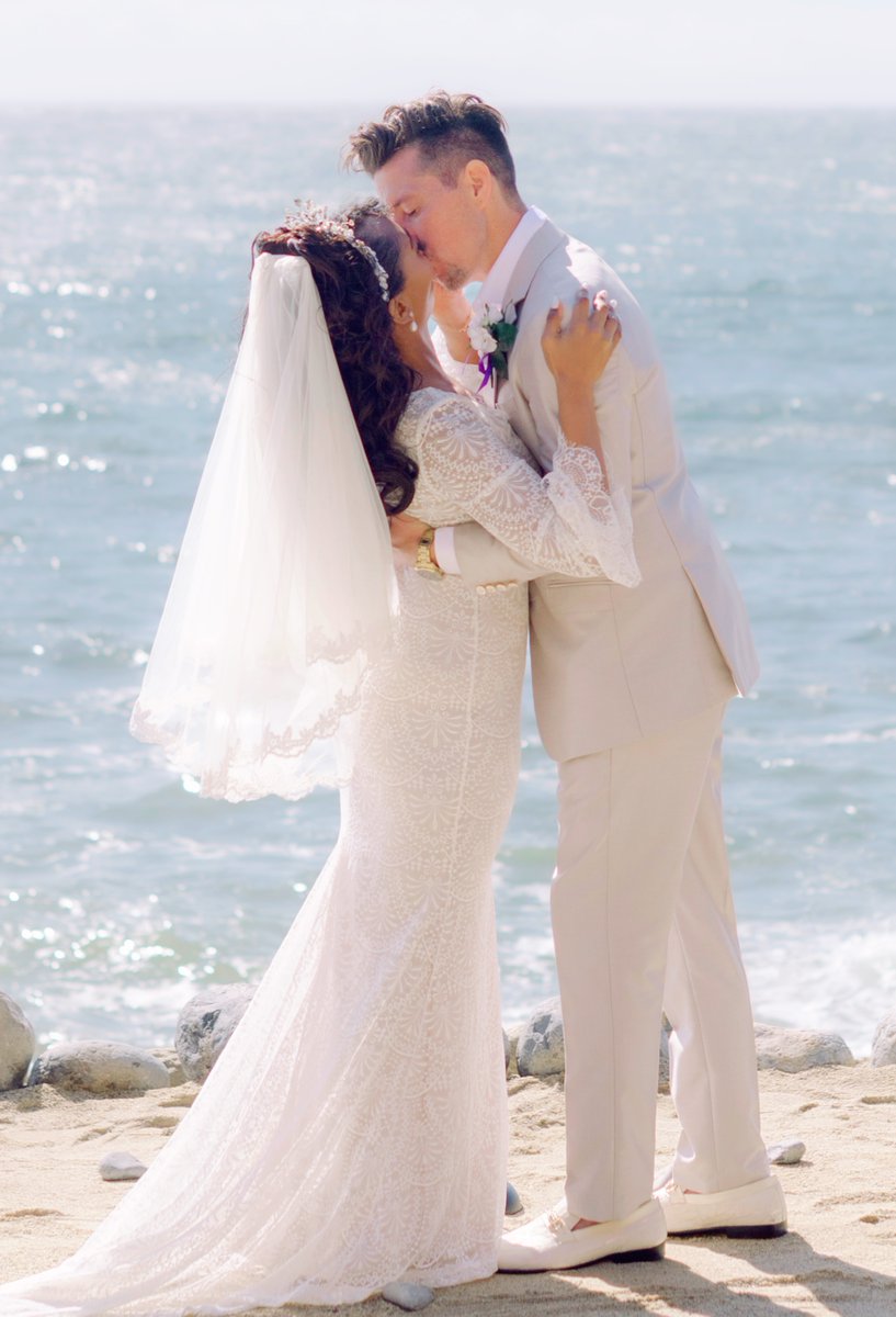 Mr.&amp;Mrs.  Selah!❤️💍 Valentine’s Day and our  intimate wedding ceremony and Valentine’s Day Ball was miraculous in Rancho Palos Verdes, CA.  We are so blessed to have the opportunity to have two wedding celebrations together with our families (two different wedding  dresses)🥰🎉