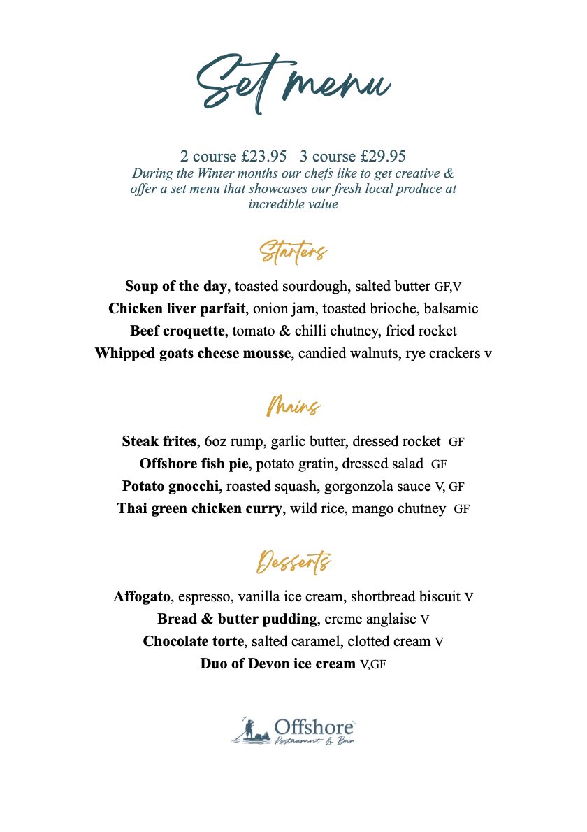 Our chefs get creative this time of year and offer great value set menus full of fresh seasonal flavours…