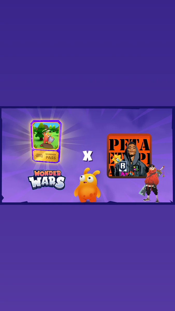 Petaakun's tweet photo. 🔊 Giveaways 🗣️
In collaboration with @WonderWarsGame 
We have a giveaway for the community of 1 GTD + 2 FCFS Wonder Pass 
Too Do:
♥️ + 🔁
• Follow : @Petaakun and @WonderWarsGame 
• Tag 3 Friends 
• Send Ronin address (EVM)
#RoninCreator #KindCreator https://t.co/JqdIOuvfe4