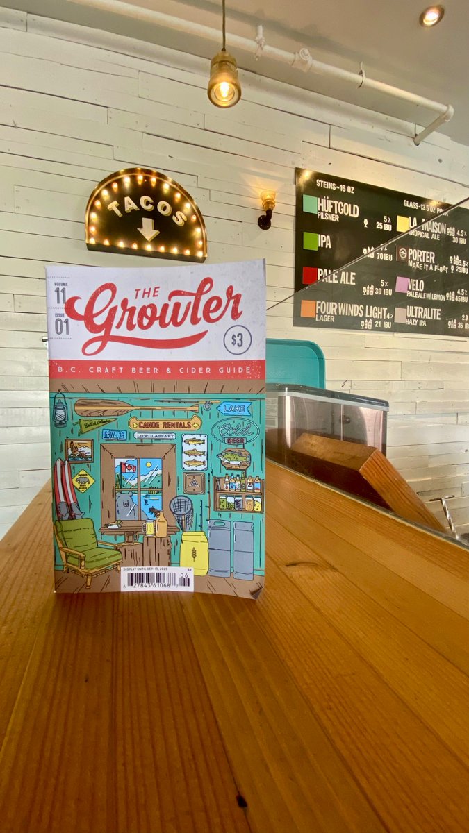 The Growler (@thegrowlerbc) on Twitter photo Full disclosure: not tacos, but just as good! 😍
Our new issue is OUT NOW!!! Pick up your copy this weekend at your local brewery or cidery!
📍: <a href="/FourWindsBrewCo/">Four Winds Brewing</a> Full disclosure: not tacos, but just as good! 😍
Our new issue is OUT NOW!!! Pick up your copy this weekend at your local brewery or cidery!
📍: <a href="/FourWindsBrewCo/">Four Winds Brewing</a>